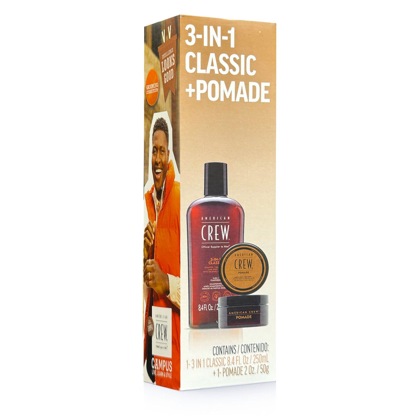 American Crew 3 in 1 Classic 250ml + Classic Pomade 50g
